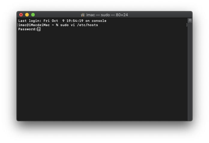 MacOS 修改Hosts文件的方法 - 