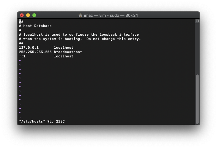 MacOS 修改Hosts文件的方法 - 