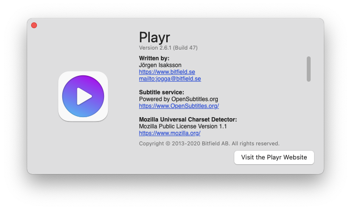 Playr For Mac优秀视频播放器 V2.6.1