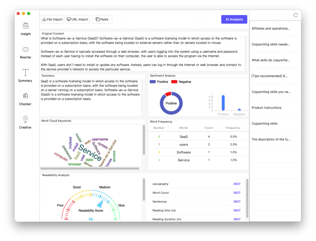 AICopy For Mac文本改写和论文查重工具 V2.5