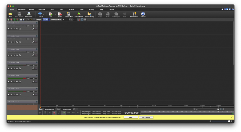 MixPad For Mac音频制作多轨混音软件 V8.01
