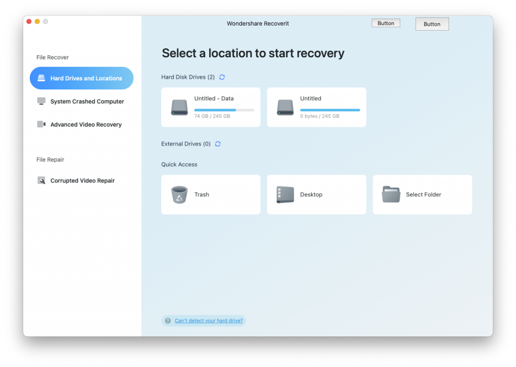 Wondershare Recoverit For Mac强大的数据恢复工具 V10.5.8.2