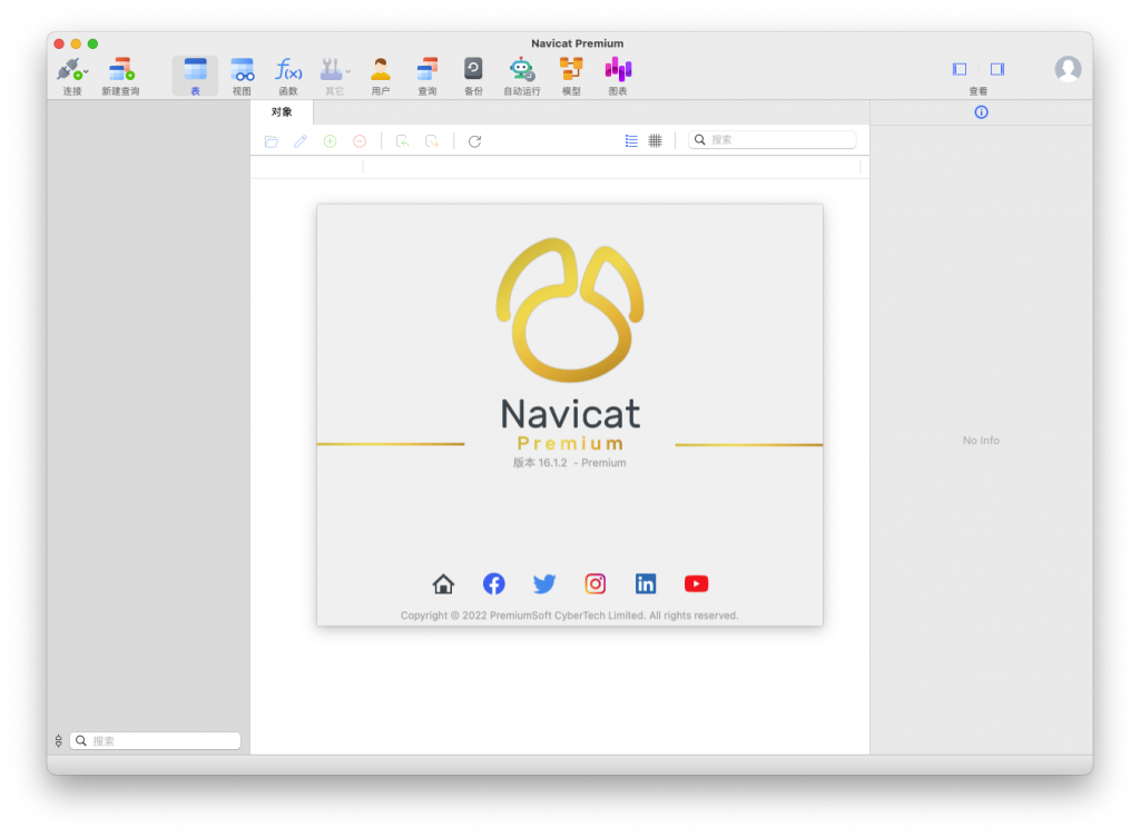Navicat Premium For Mac强大的数据库管理工具​ V16.1.2汉化版
