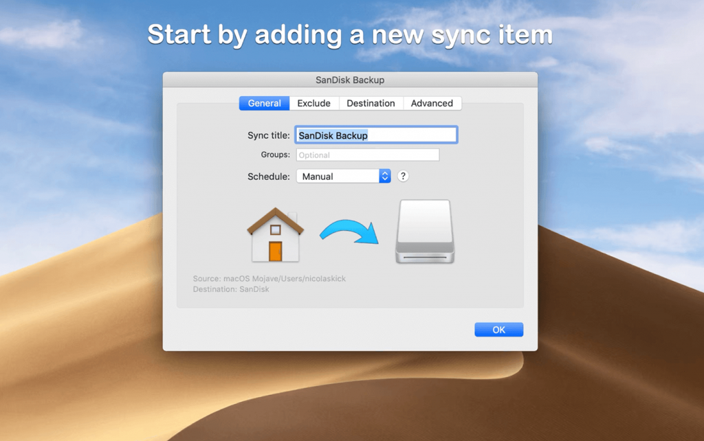 SyncTime For Mac简单易用的文件同步工具 V3.4.0