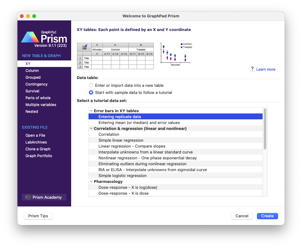 Prism 9 for Mac v9.1.1 生物统计科学制图软件 破解版下载