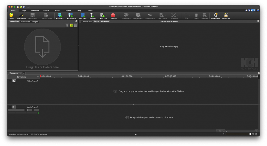 NCH VideoPad Pro For Mac视频编辑工具 V11.56