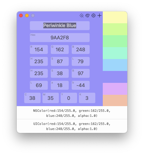 ColorWell for Mac v7.2.6 拾色器 调色板 破解版下载