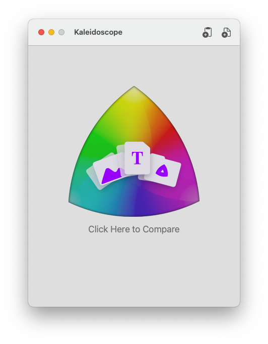 Kaleidoscope For Mac强大的图片和文本比较工具 V3.1