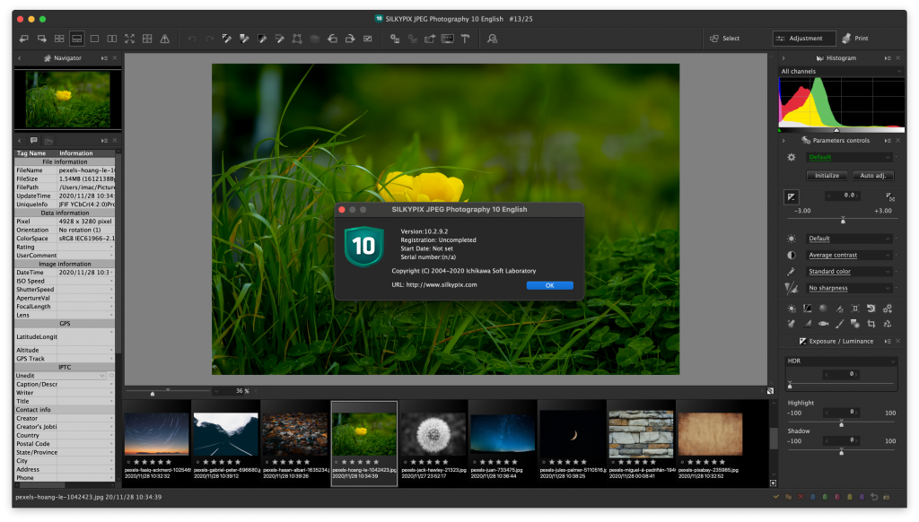 SILKYPIX JPEG Photography For Mac优秀的照片处理工具 V10.2.9.2 - 