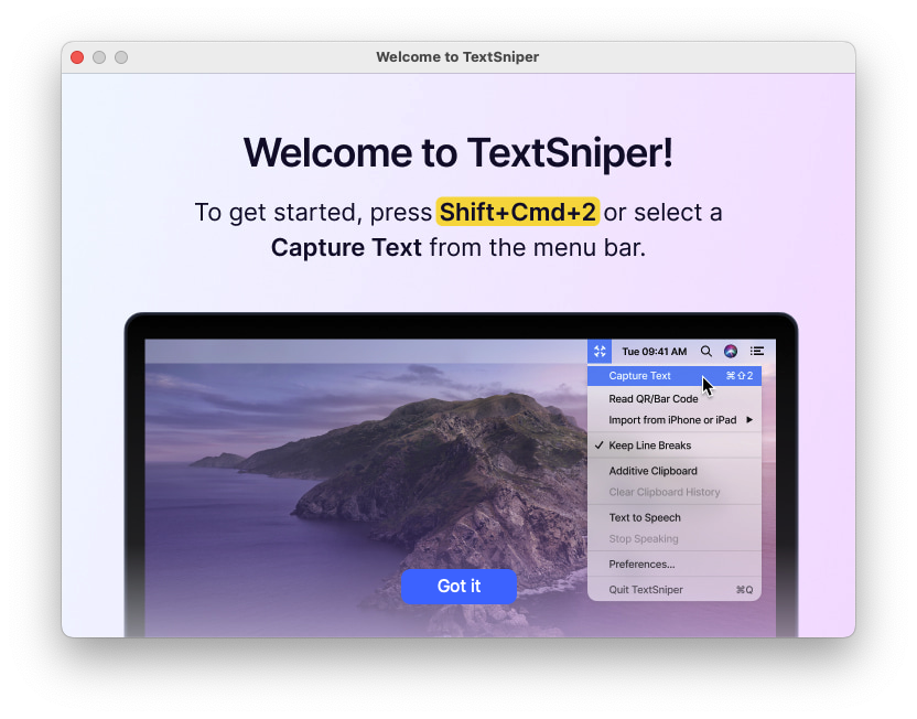 TextSniper For Mac文本识别工具 V1.8.0.517