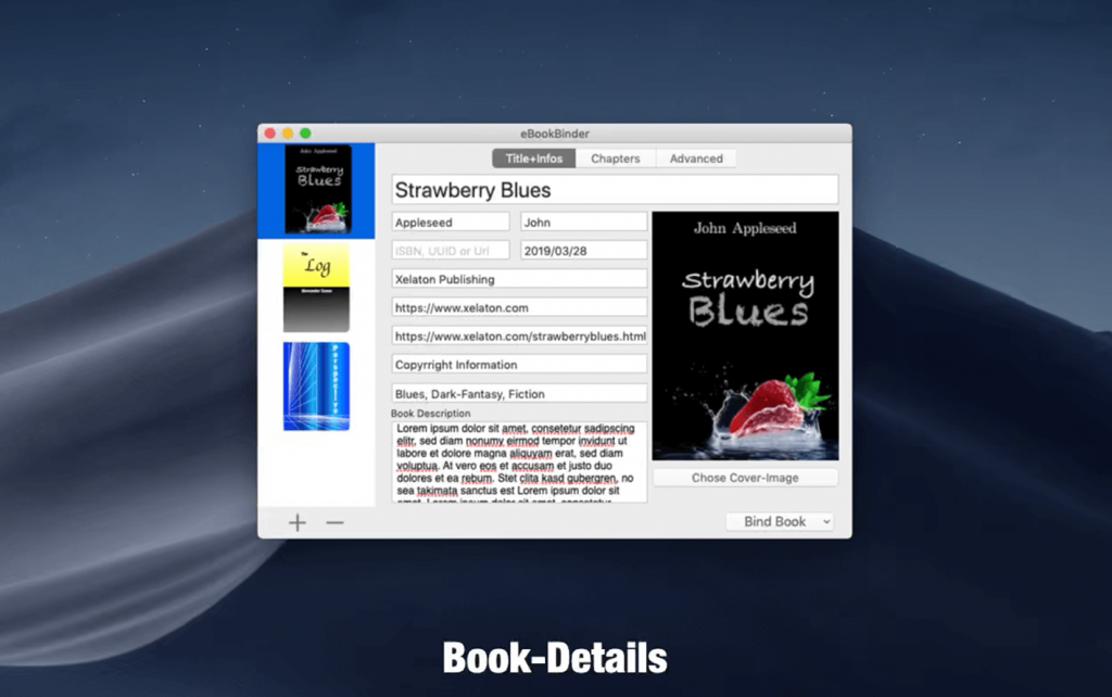 eBookBinder For Mac电子书创建工具 V1.10.0