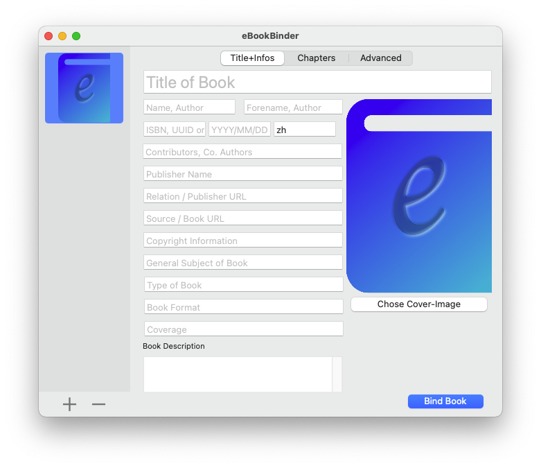eBookBinder For Mac电子书创建工具 V1.8.0