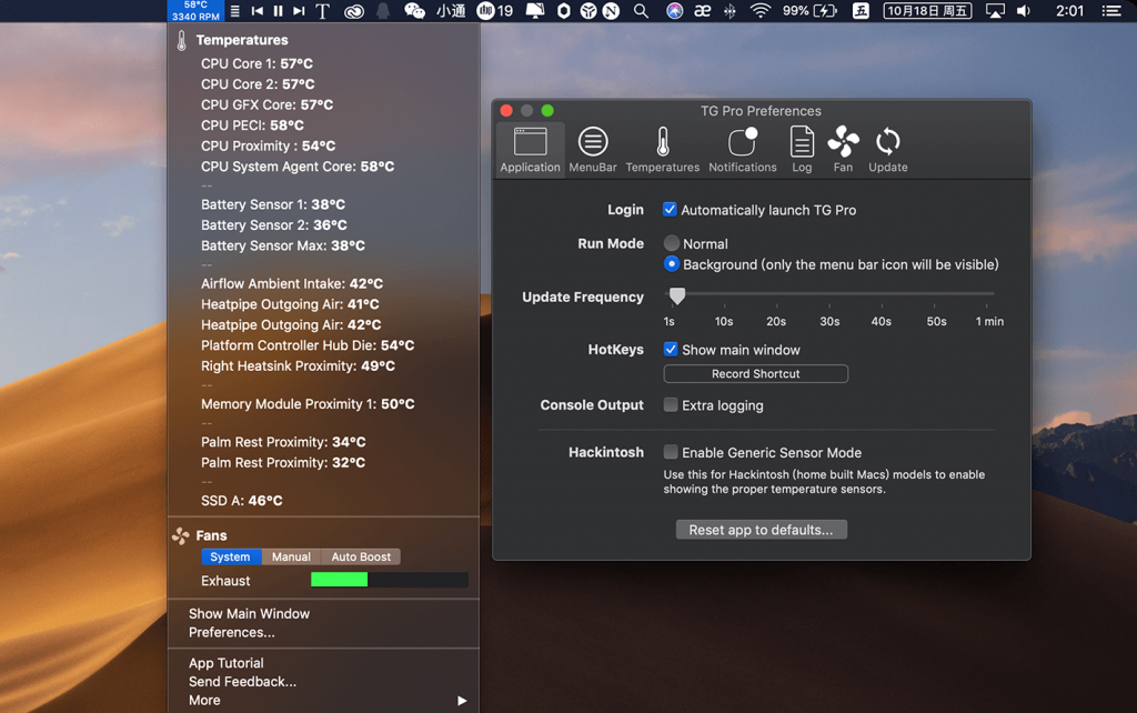 TG Pro For Mac专业显示你的Mac实时温度 V2.58