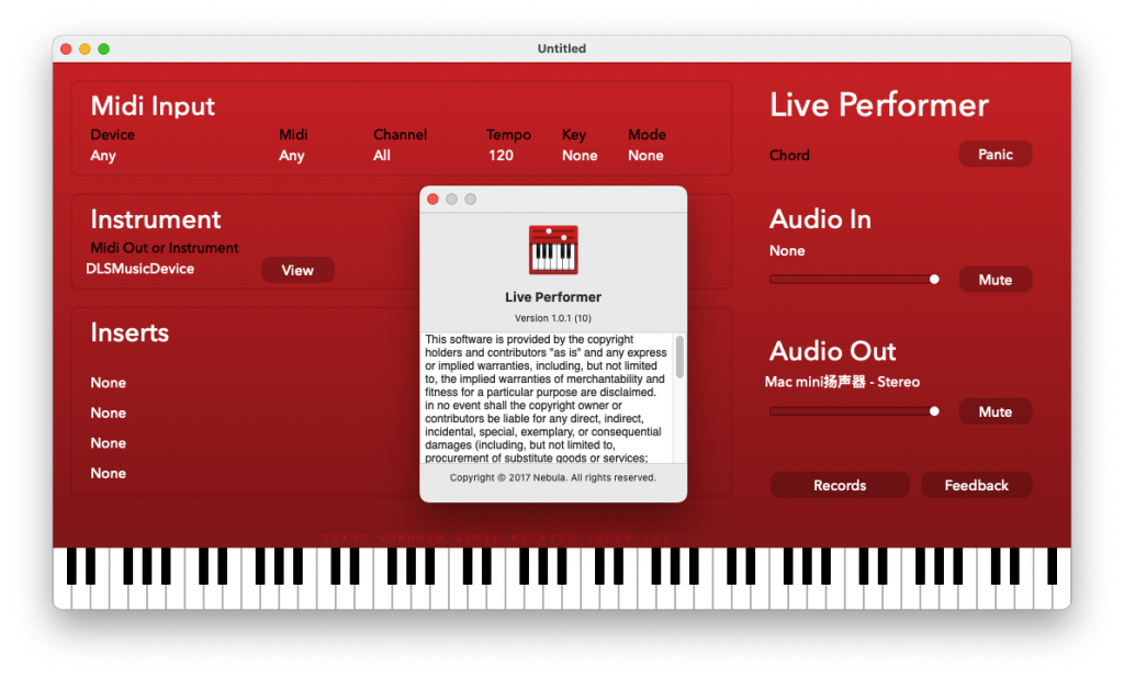 Live Performer For Mac简单好用的音乐制作工具 V1.0.1