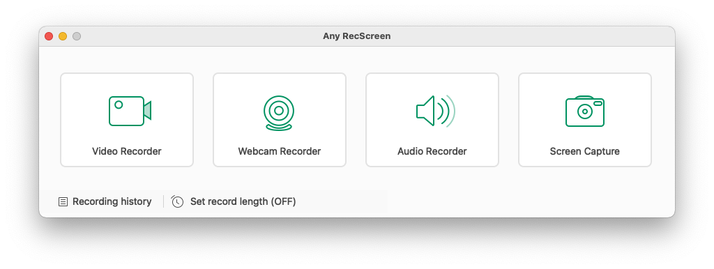 Any RecScreen For Mac屏幕录制工具 V2.0.71