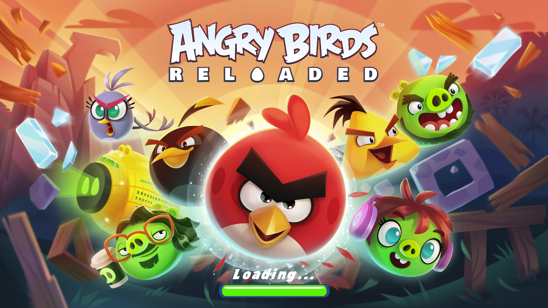 Angry Birds Reloaded for Mac v1.1 愤怒的小鸟 中文破解版下载