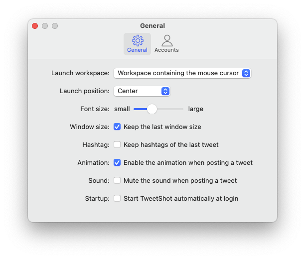 TweetShot For Mac实用快速推送工具 V4.9