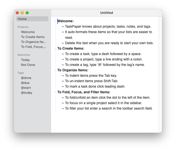 TaskPaper for Mac v3.8.15 文本待办事项列表 破解版下载