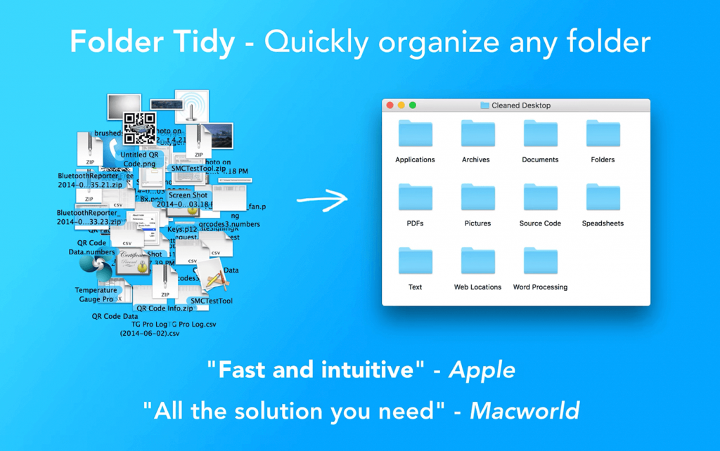Folder Tidy For Mac优秀的文件夹整理工具 V2.8.6