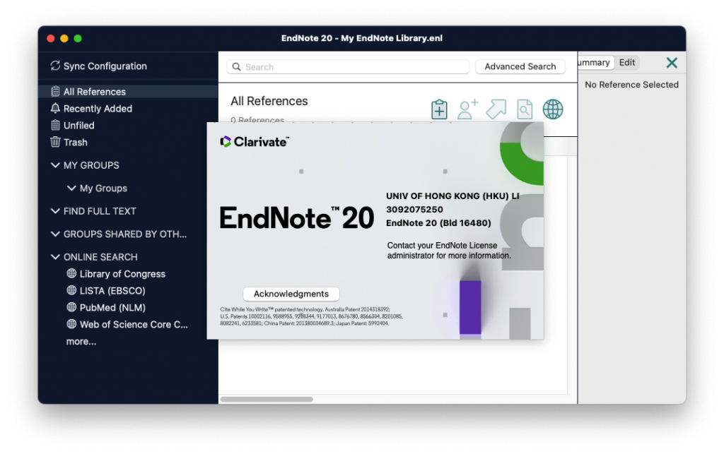 EndNote 20 for Mac 参考书目/文献管理软件 破解版下载