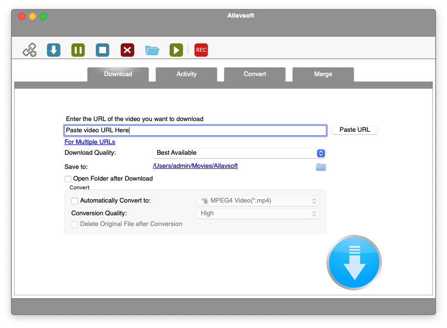 Allavsoft Video Downloader Converter For Mac在线视频下载和视频转换工具 V3.24.2.8045