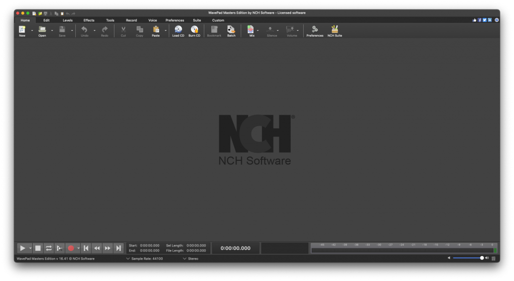 NCH WavePad Master For Mac专业的音频以及音乐编辑工具 V16.41
