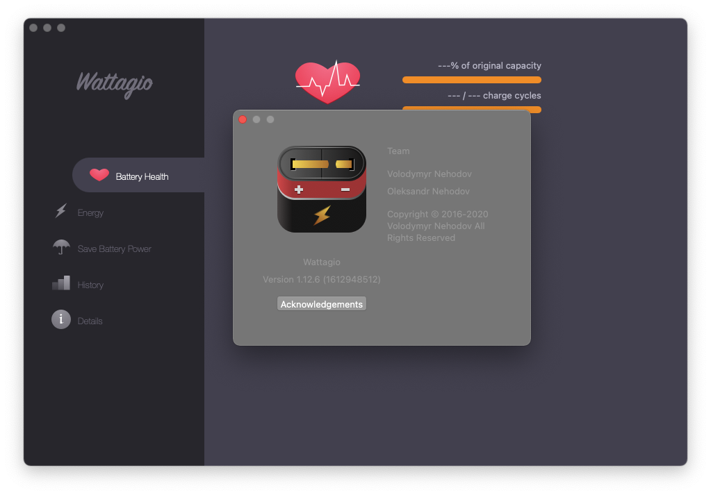 Wattagio For Mac强大的电池助手 V1.12.6
