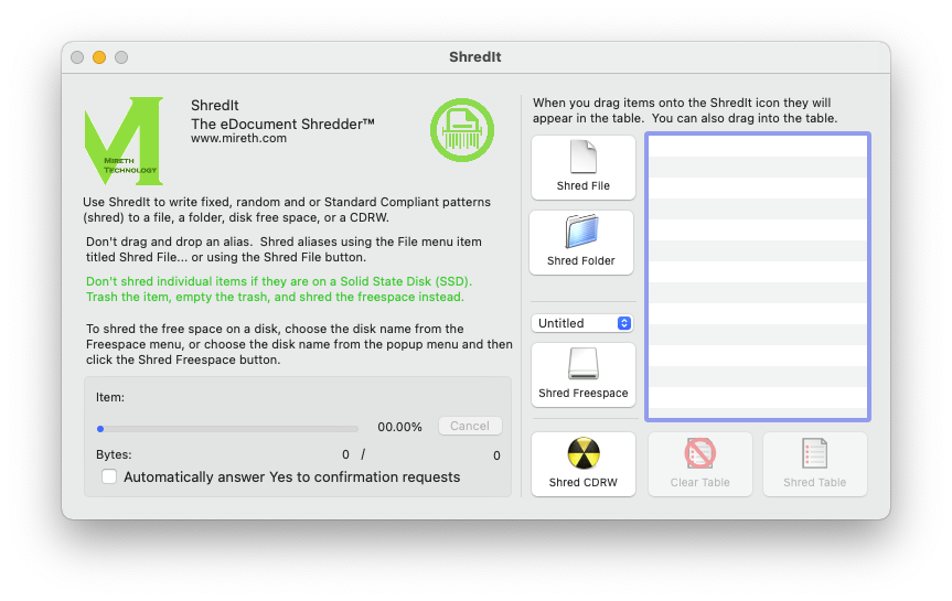 ShredIt X For Mac安全删除数据工具 V6.4.0