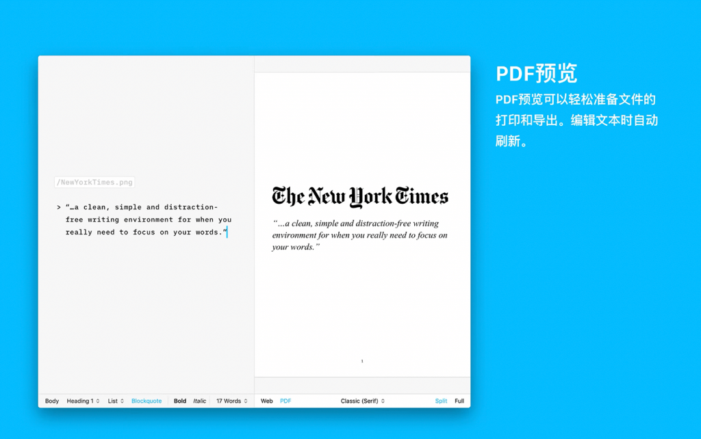 iA Writer For Mac简洁易用的文本写作工具 V5.6.12