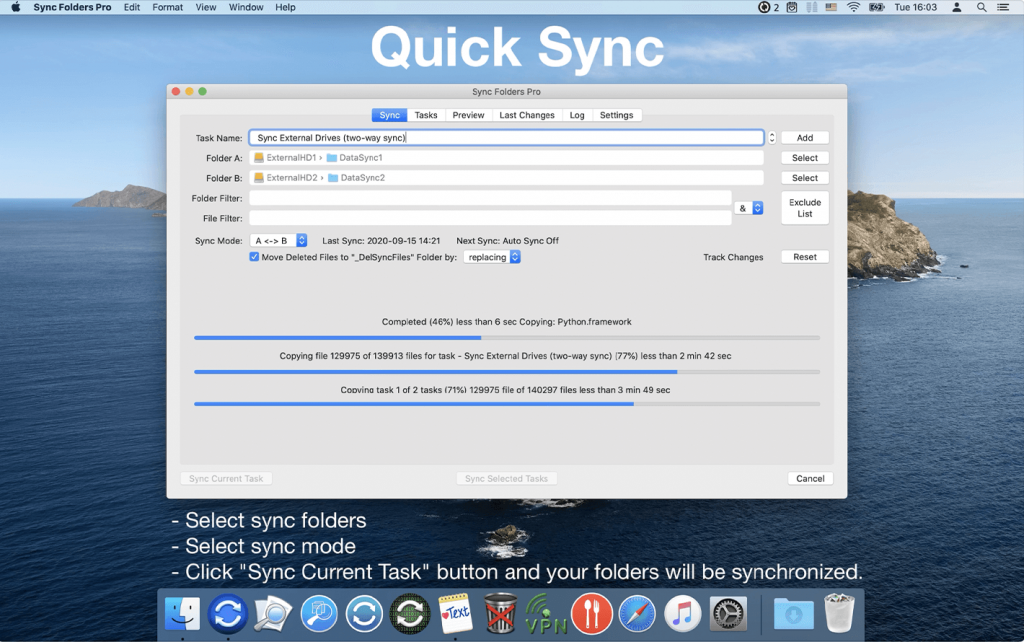 Sync Folders Pro For Mac文件夹同步工具 V4.6.2