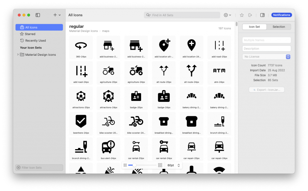 IconJar For Mac图标平面设计 V2.11.2