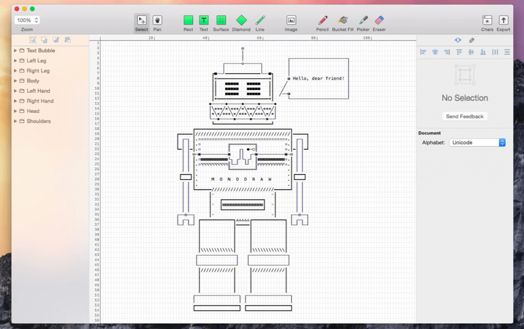 Monodraw For Mac文本图像编辑器 V1.6.0