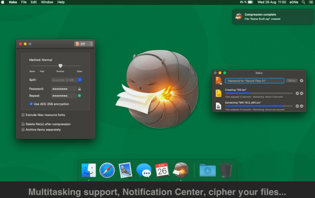 Keka For Mac加密压缩软件 V1.2.16