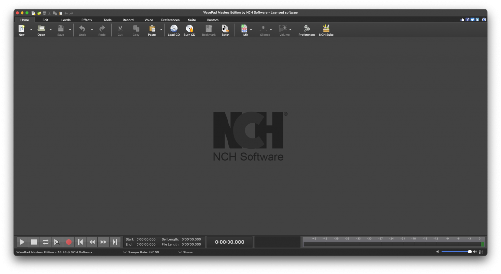 NCH WavePad Master For Mac专业的音频以及音乐编辑工具 V16.36