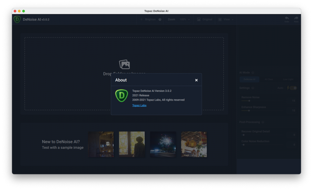 Topaz DeNoise AI for Mac v3.0.2 智能图片降噪软件 破解版下载