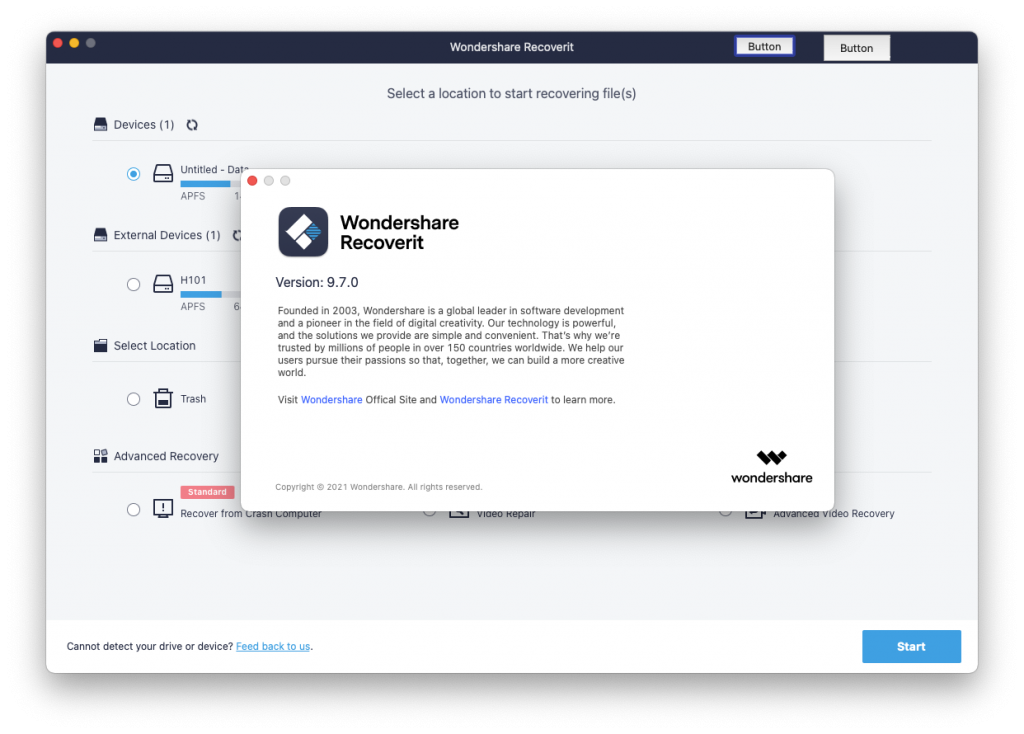 Wondershare Recoverit For Mac强大的数据恢复工具 V9.7.0.15