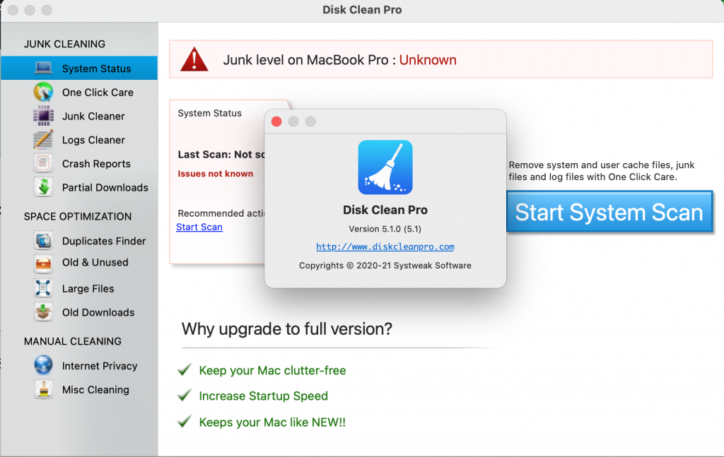 Disk Clean Pro For Mac磁盘清理工具 V5.1.0 - 