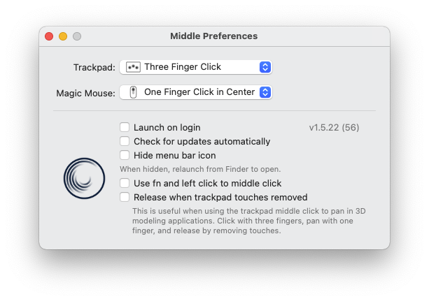 Middle For Mac触控板和鼠标增强工具 V1.5.21