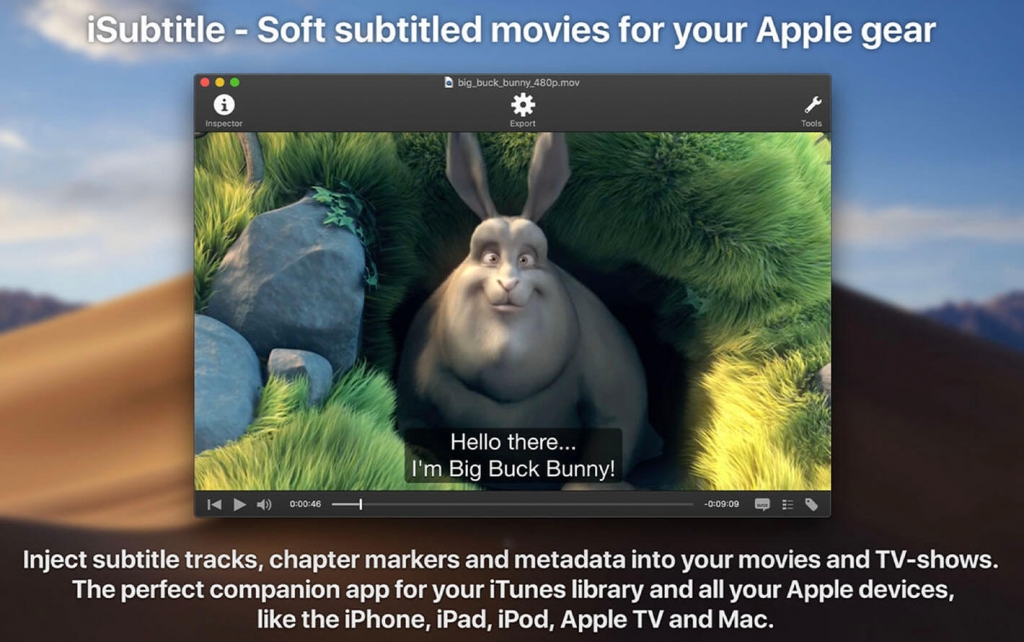 iSubtitle For Mac视频字幕编辑软件 V3.4.6