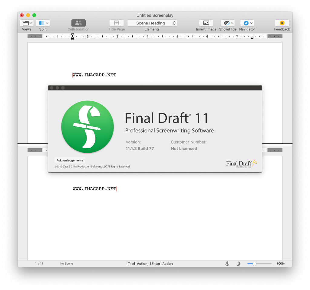 Final Draft 11 for Mac v11.1.2 破解版下载 剧本编写软件 - 