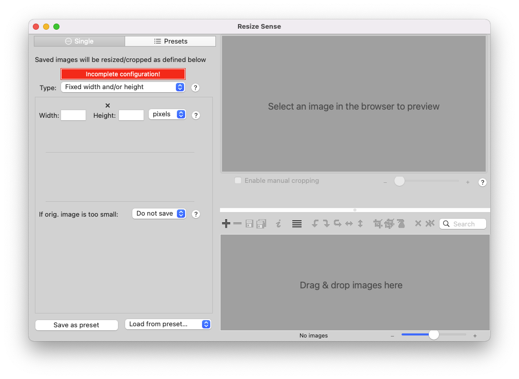 Resize Sense For Mac批量图像调整大小工具 V2.3.3