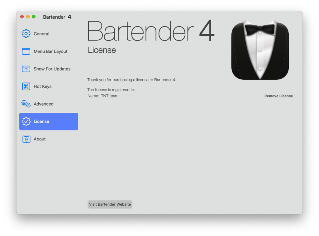 Bartender For Mac菜单栏管理小助手 V4.1.0(仅支持Big Sur）