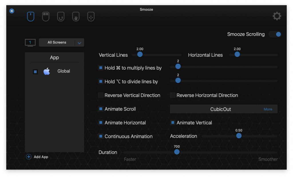 Smooze For Mac鼠标增强工具 V1.9.17