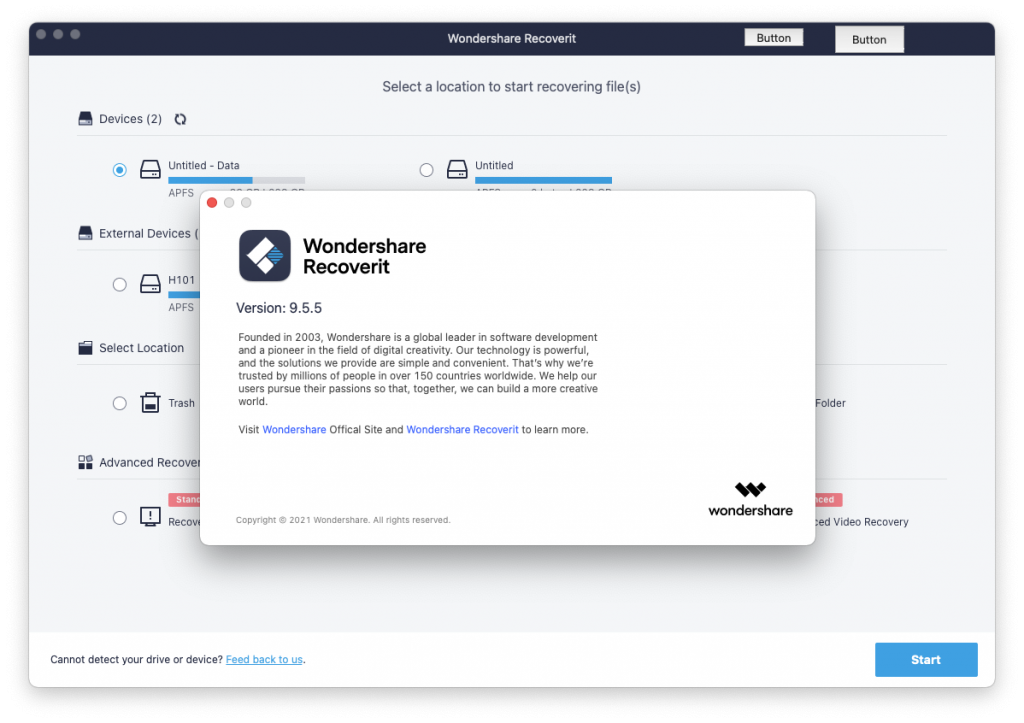 Wondershare Recoverit For Mac强大的数据恢复工具 V9.5.5.11