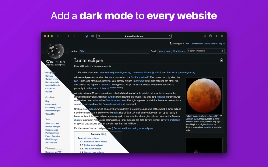 Noir – Dark Mode for Safari For Mac一款Safari扩展工具 V2022.1.4