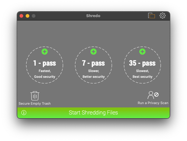 Shredo For Mac强大的文件粉碎实用工具 V1.2.8.1