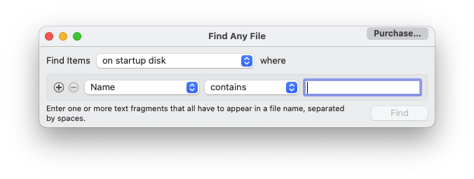 Find Any File For Mac本地文件搜索工具 V2.3b14