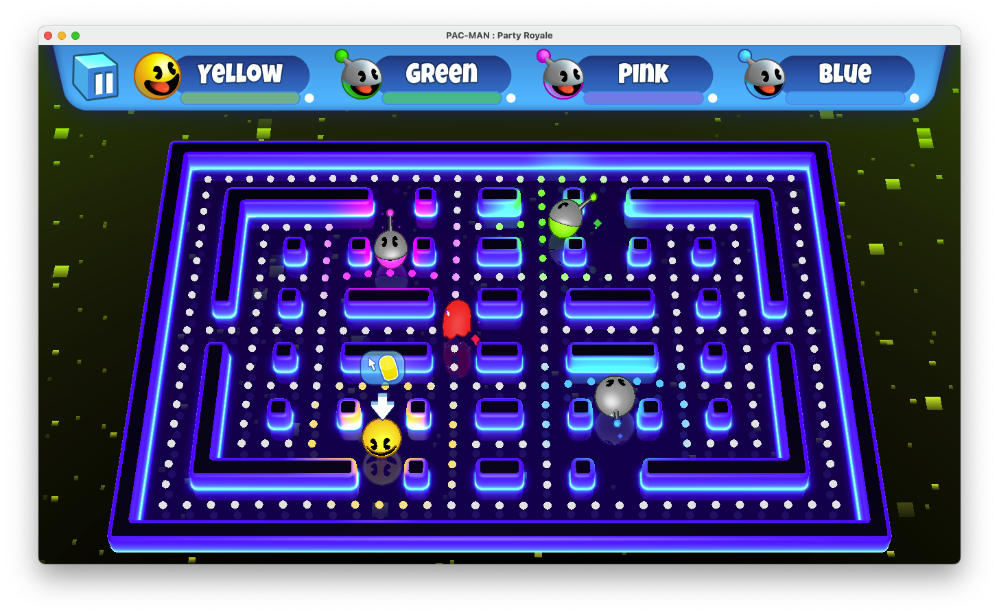 PAC-MAN Party Royale(吃豆人大逃杀派对) v2.2.14 for mac 融合复古街机游戏