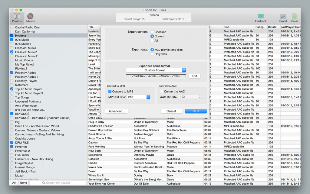 Export for iTunes For Mac音乐文件管理工具 V3.1.81