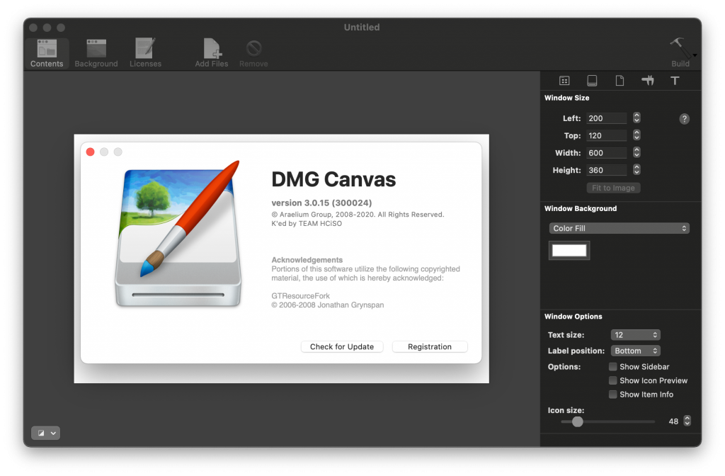 DMG Canvas For Mac安装包制作工具 V3.0.15 - 